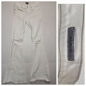 Agolde Jeans Womens 27x35 Low Rise Flare Distressed Stretch 70's Inspo Bohemian